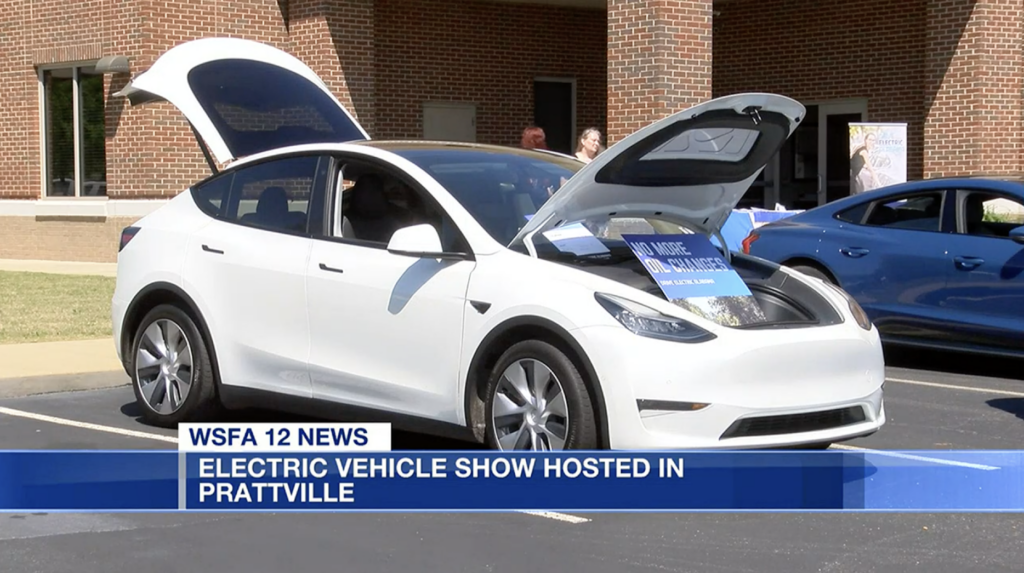 Electric vehicle show hosted in Prattville Drive Electric Alabama